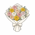 12本のプリザーブドローズで仕立てたプロポーズブーケのアイコン