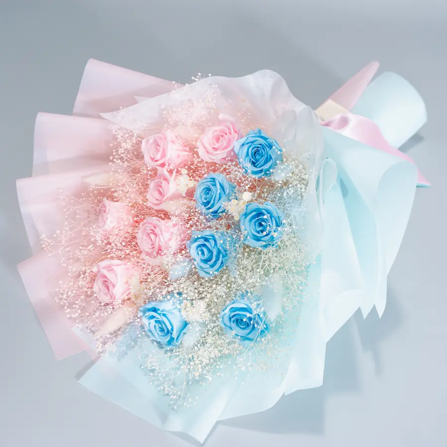 Cotton Candy 花束を上から見たデザイン