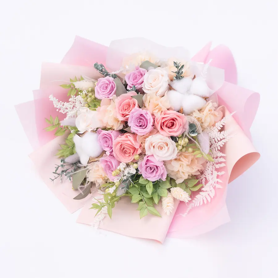Pastel 花束を別角度から見たデザイン